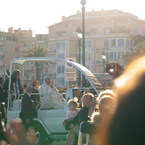 Le Pape à Ajaccio en 2024 dans la rue